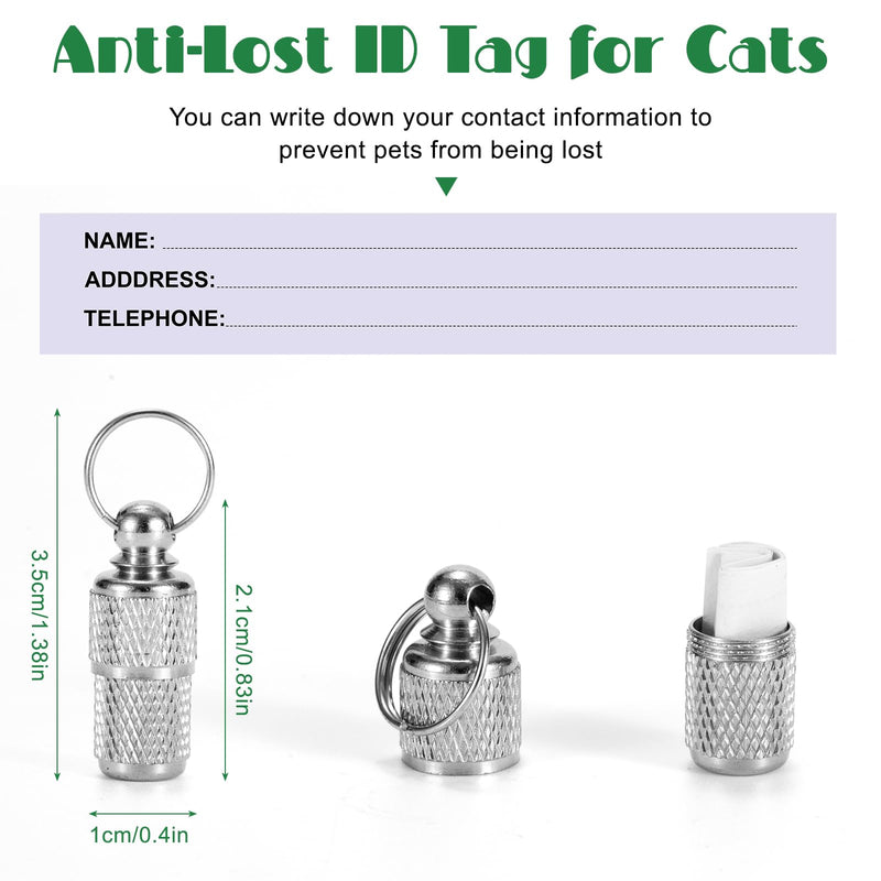 Cat collar with address tag, reflective cat collar with bell and safety clasp, adjustable cat collars for cats, puppies, pack of 12 - PawsPlanet Australia