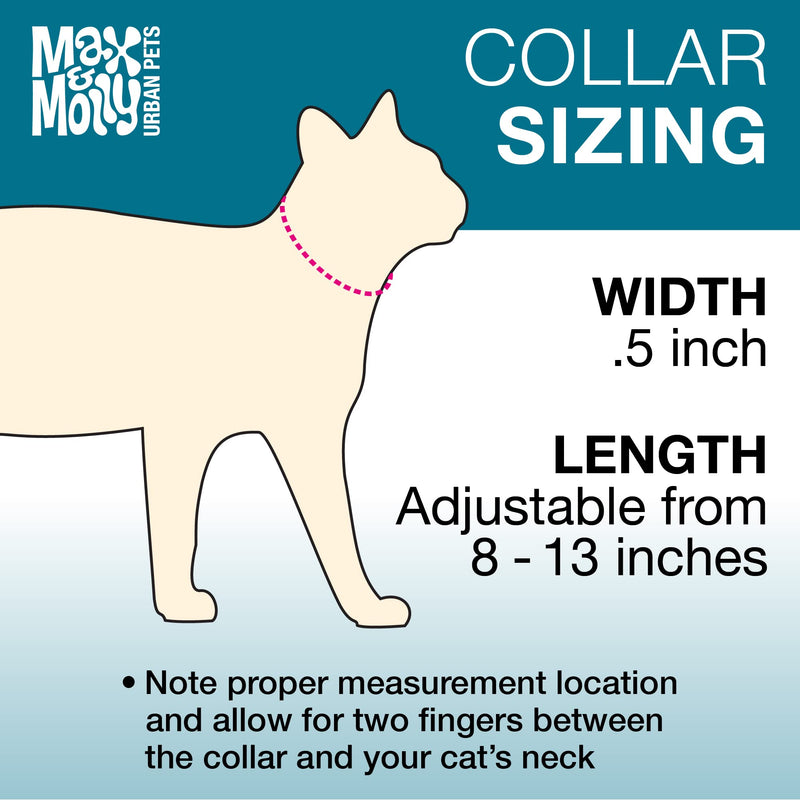 Max & Molly Urban Pets Smart ID Cat Collar - Summertime - 1 Size - PawsPlanet Australia
