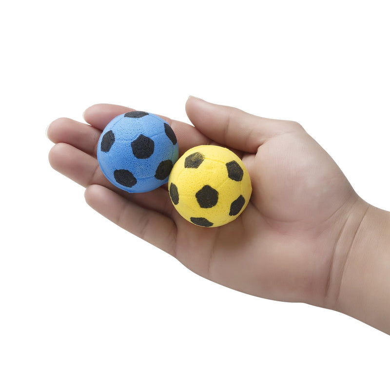 [Australia] - BCQLI Foam Soccer Balls Cat Toys (Red, Green, Yellow, Blue, 12) 