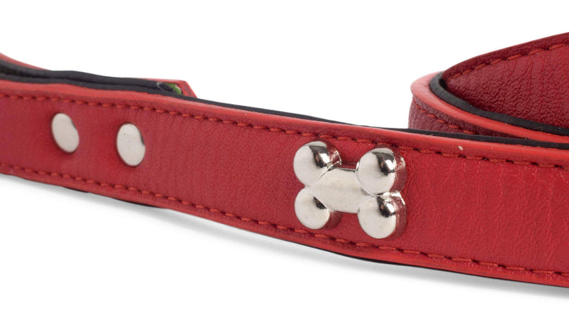 Petface Bones Dog Lead, Small, Red - PawsPlanet Australia