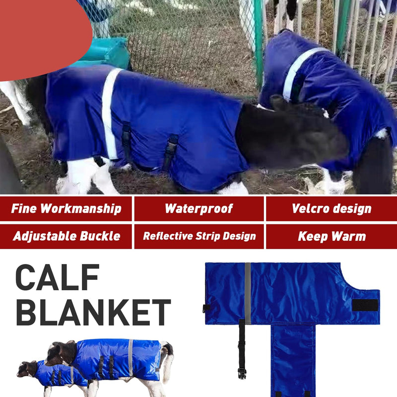 Calf Blanket - Keep Your Calves Warm and Protected with This Cozy Calf Saver Coat - Windproof and Thickened for Ultimate Belly Protection - Ideal for Cows and Goats - 1PCS 1-Pack - PawsPlanet Australia