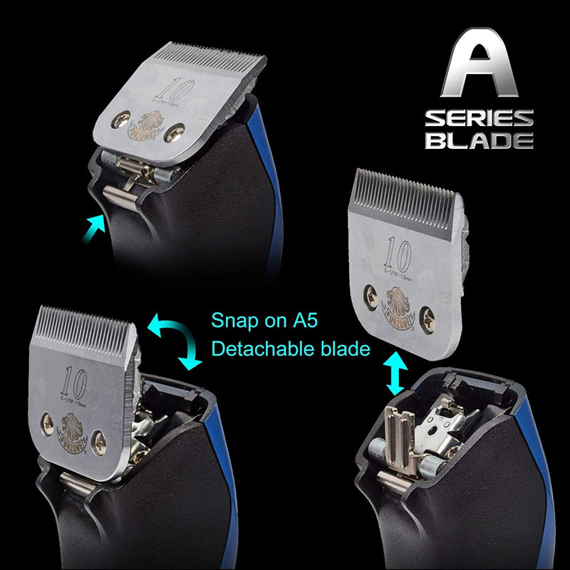 [Australia] - Furzone Professional A5 Detachable Blade - Made of High-Tech Ceramic Materials, Fits Most Andis, Oster, Wahl Clippers, Ceramic Blade, Size 3 3/4F 1/2" 