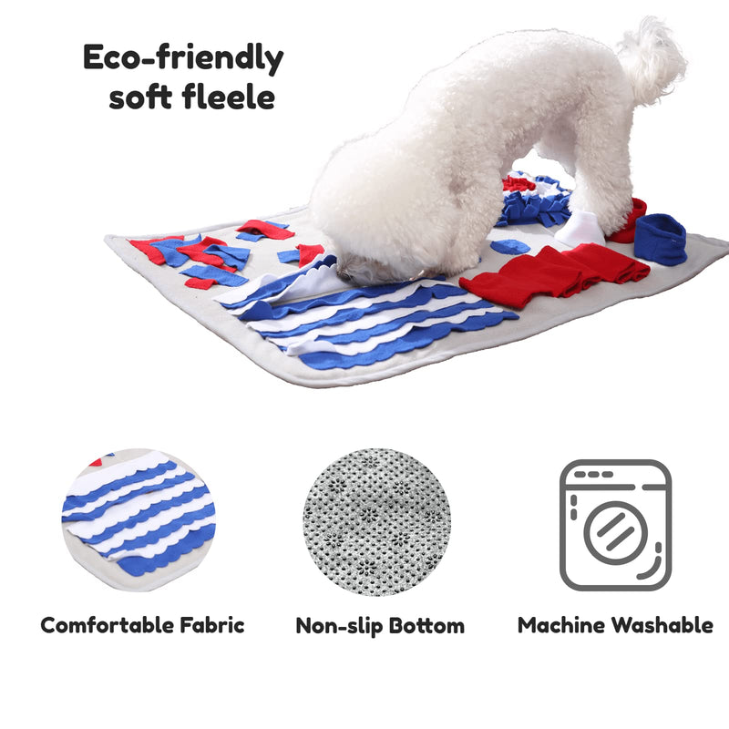 HACHIKITTY Dog Snuffle Mat for Dogs, Dog Feeding Mat for Small Medium Dogs, Interactive Dog Puzzle Mat for Puppies, Non-Slip Foraging Training Activity Dog Mat red - PawsPlanet Australia