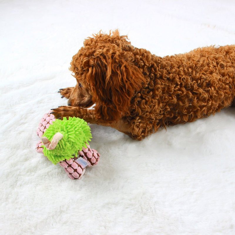 IFOYO Dog Plush Toy, Pet Dog Toy Tough Dog Squeaky Toy Cute Dog Teething Toy for Medium Small Dogs, Pig - PawsPlanet Australia