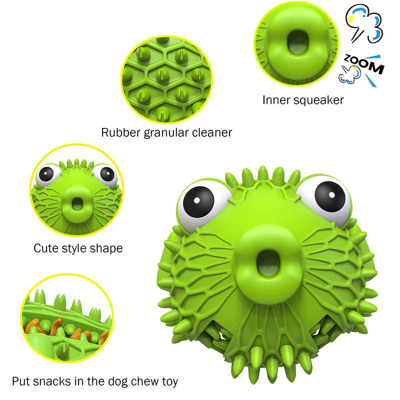 Dog Toys for Aggressive Chewers, Tough Natural Rubber Toys with Squeaker & Crinkle Paper, Durable Dog Toys for Small Medium Large Breed Dogs - PawsPlanet Australia