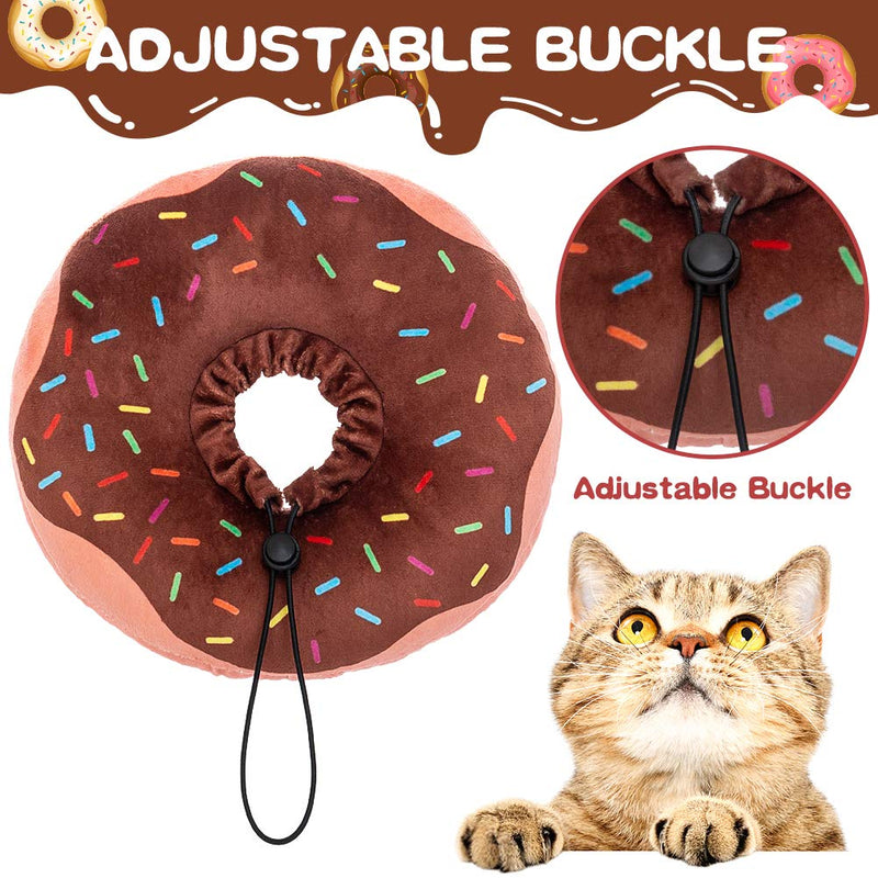 BINGPET Cat Recovery Collar Soft - Cute Donut Neck Cone After Surgery, Adjustable Protective Pet E Collar for Wound Healing, Suitable for Cats, Puppies, Small Breeds Dogs - PawsPlanet Australia