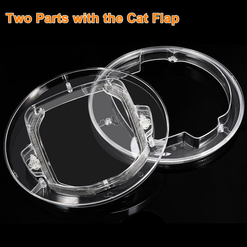 TOPINCN Pet Door Cages for Glass Window Door With Flap for All Cats And Small Dogs - PawsPlanet Australia