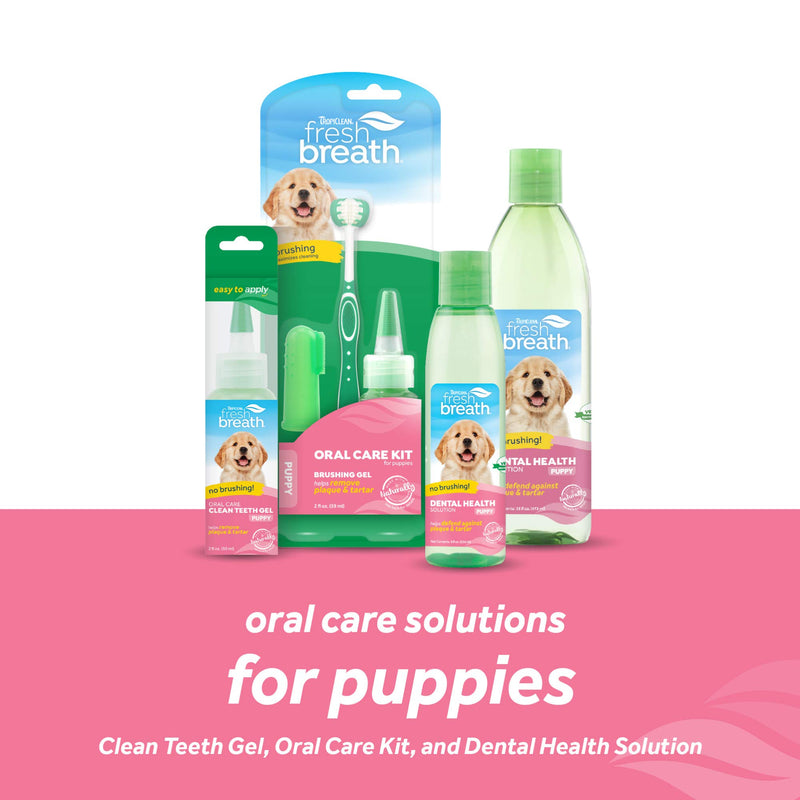 Fresh Breath by TropiClean Oral Care Water Additive for Puppies, 16oz - Made in USA - PawsPlanet Australia