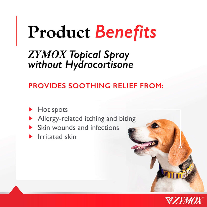 Zymox Spray without Hydrocortisone (2 oz) - PawsPlanet Australia