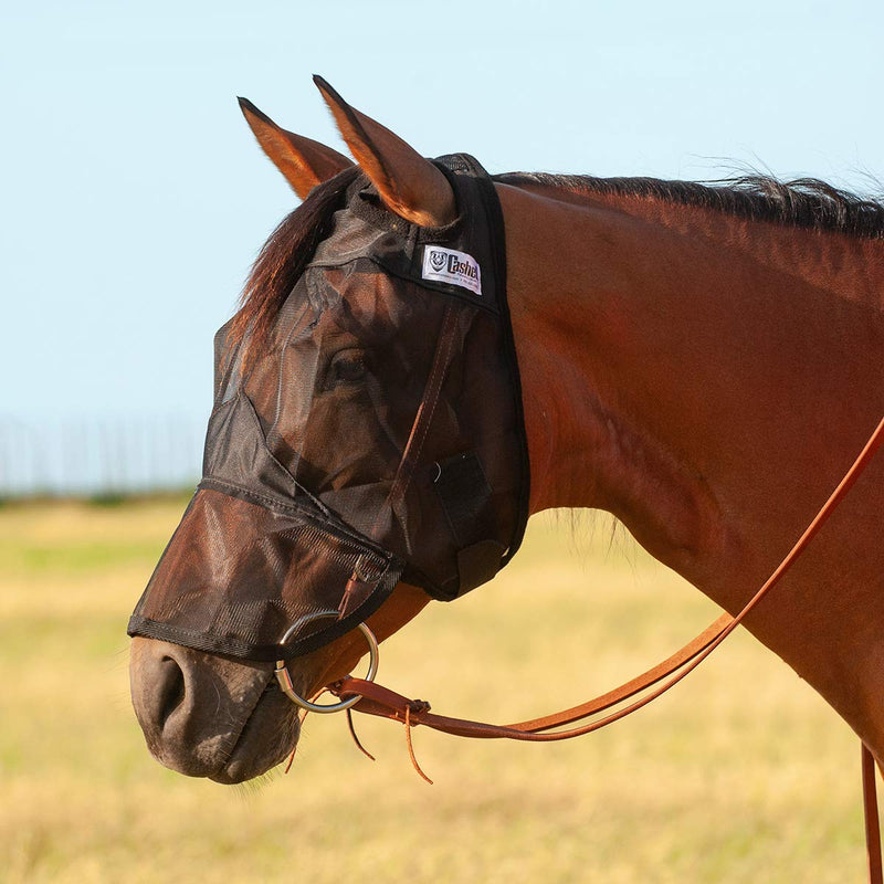 Cashel Quiet Ride Standard Long Nose Fly Mask Qh - Arab - Cob Horse - PawsPlanet Australia