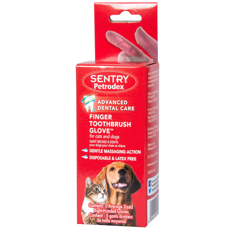 Petrodex Finger Toothbrush for Cats and Dogs, 5 Count - PawsPlanet Australia