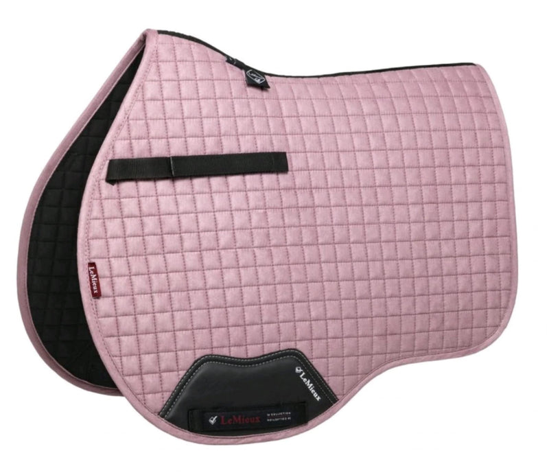 LeMieux Gp Suede Square Chilli Saddle Pad S/M Mulberry - PawsPlanet Australia