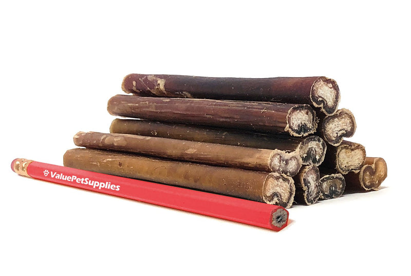 [Australia] - ValueBull Premium Bully Sticks, Thick 6 Inch, 25 Count - All Natural Dog Treats, Angus Beef Pizzles, Rawhide Alternative 