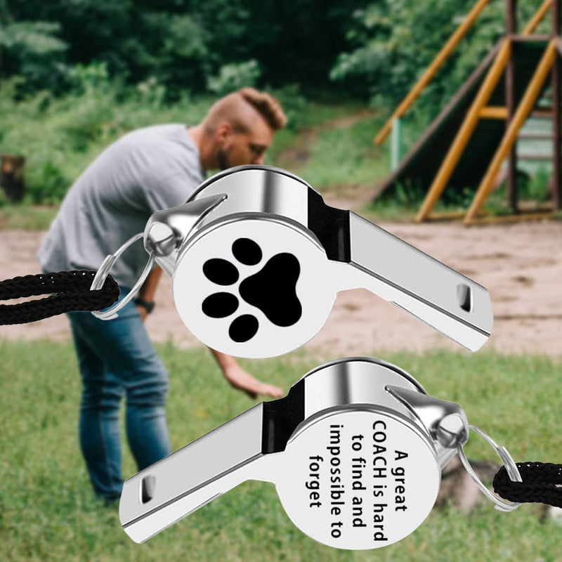 FAADBUK Pet Trainer Whistles A Great Coach is Hard to Find and Impossible to Forget Whistles with Lanyard Thank You Gift for Dog Cat Trainer Pets Owner Pet Whistles - PawsPlanet Australia