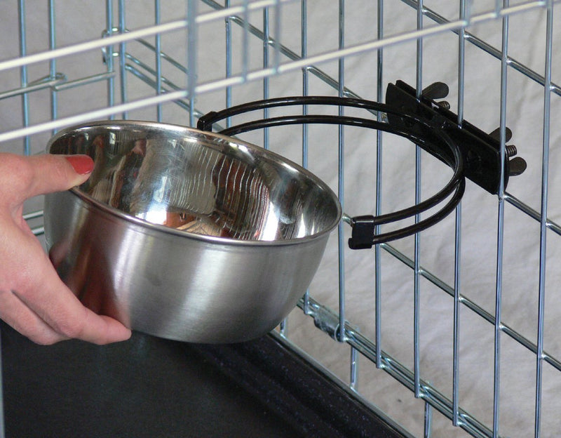 [Australia] - MidWest Homes for Pets Snap'y Fit Stainless Steel Food Bowl/Pet Bowl 20 Ounces (2.5 cups) 