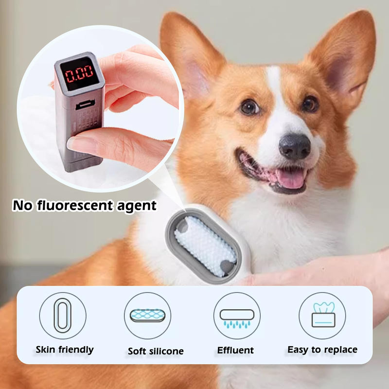 Pet Hair Removal Comb with Water Tank, Sporgo 4-in-1 Universal Cleaning Brush for Pet Hair with Wet Wipes, Multifunctional Cat Hair Brush Dog Brush for Massage (Long Hair/Blue) Long Hair/Blue - PawsPlanet Australia