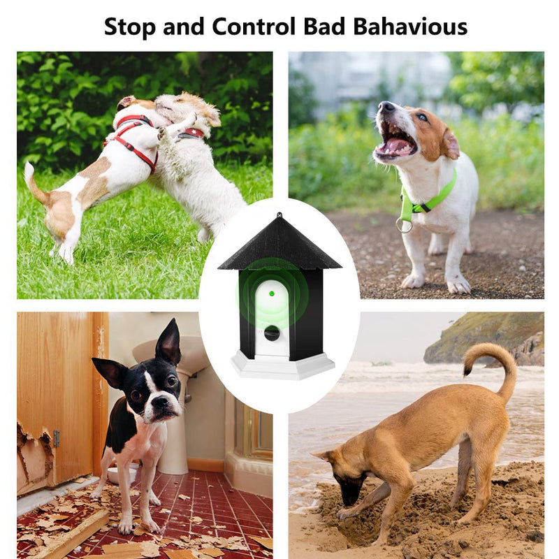 Zigzagmars Bark Control Device Ultrasonic Anti Barking Device,Stop Dog Bark Deterrents with Adjustable Ultrasonic Level Control Sonic Bark Deterrents Up to 50 Ft. Range Safe for Dogs - PawsPlanet Australia