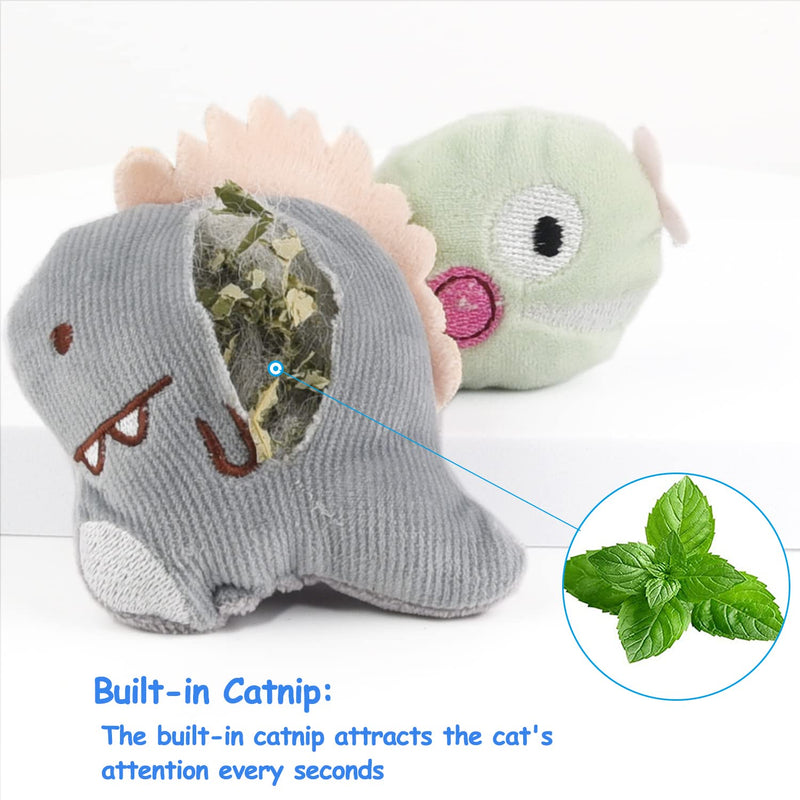 SeaMorn catnip toy, catnip cushion, catnip plush toy, matatabi stick cat, cat toy for cat to play (7 pieces catnip toy 30 pieces catnip stick) navy blue - PawsPlanet Australia