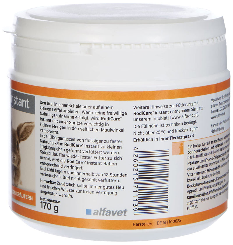 Alfavet RodiCare Instant 170 g - PawsPlanet Australia