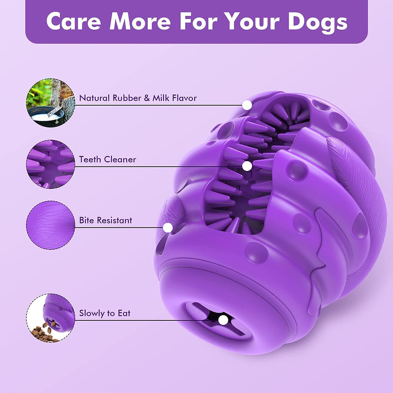 Dog Toys, Dog Puzzle Toys, Indestructible Chew Toys for Aggressive Chewers Large Breed, Interactive Chew Toy Food Dispenser for Medium Small Dog, Durable 100% Natural Rubber,Heavy Tough Toy for Puppy - PawsPlanet Australia