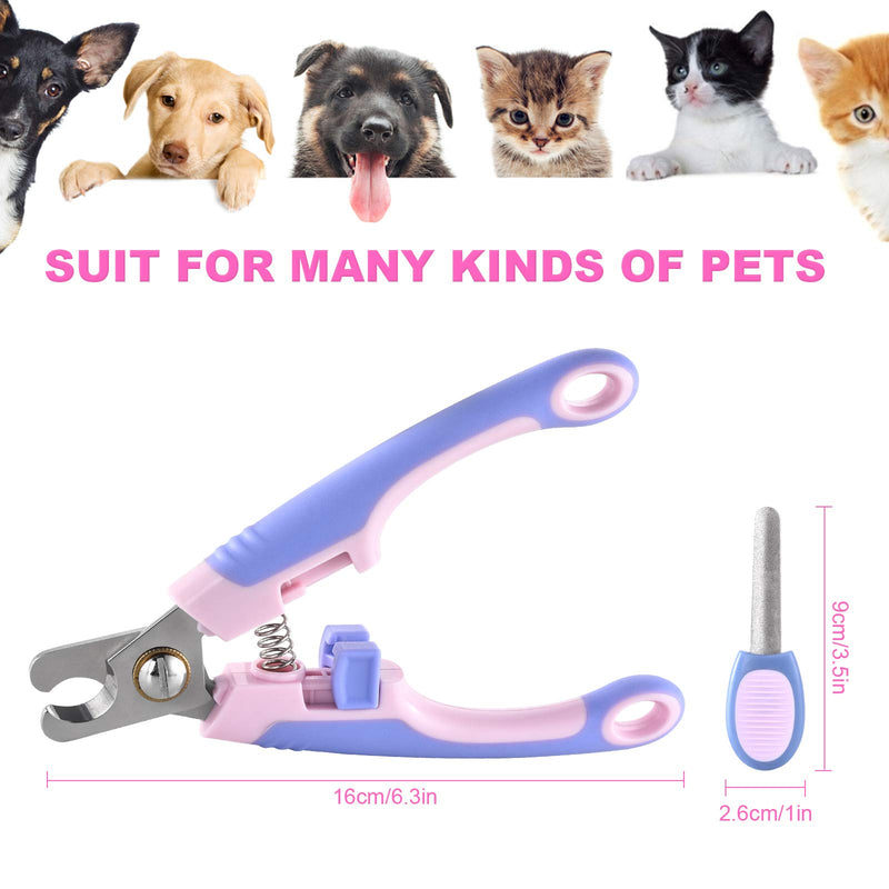 EooCoo Dog & Cat Pets Nail Clippers with Safety Lock Sturdy Non Slip Handles - Professional Grooming Tool for Large and Small Animals Medium - PawsPlanet Australia