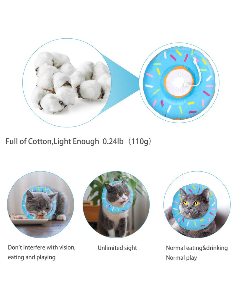 [Australia] - Woiworco Adjustable Cat Cone Donut, Soft Cone for Cat, Protective Cone After Surgery Recovery 