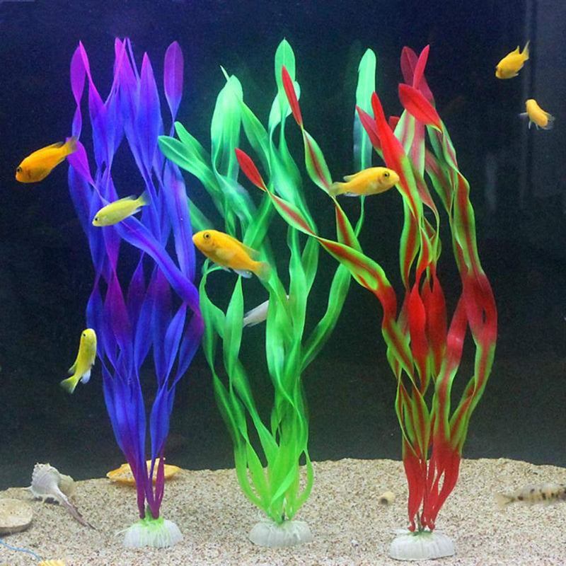 [Australia] - EchoDone Aquarium Artificial Seaweed Plants Fake Plastic Fish Tank Plant Decorations 10 Packs 