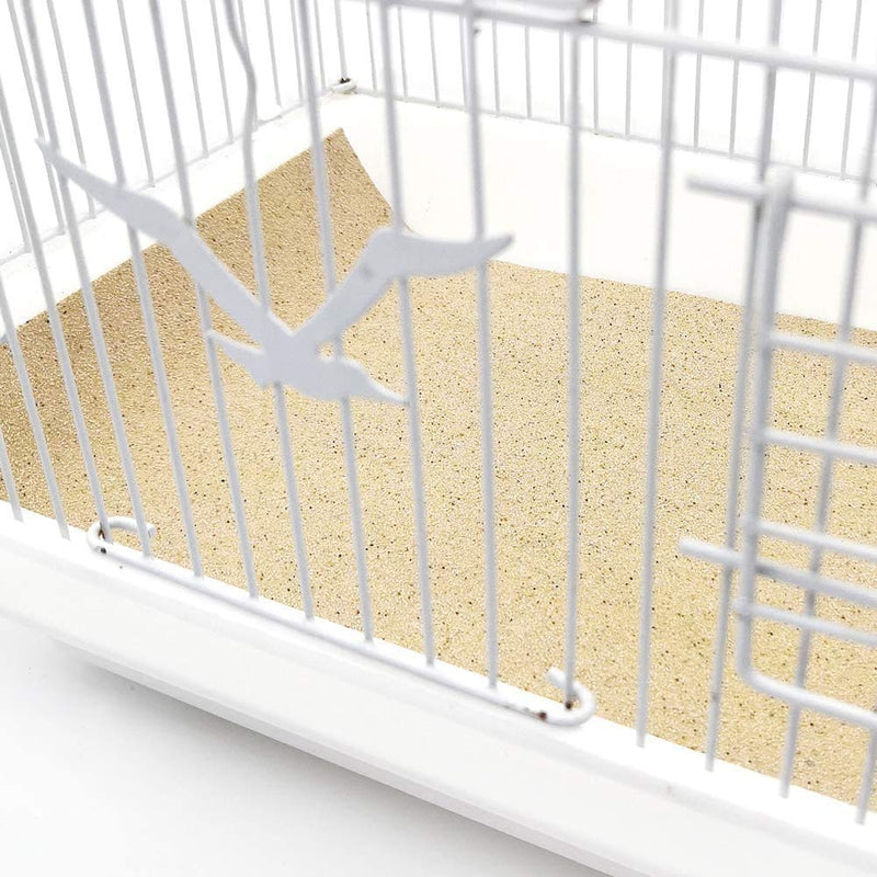 10 Pcs Gravel Paper for Bird Cage, 16.5x11 Inch | Great for Hard-Billed Birds | Safe, Calcium Plus Gravel Paper,Clean and Easy for Improved Digestion,Special for Bird Cage in sea Sand - PawsPlanet Australia