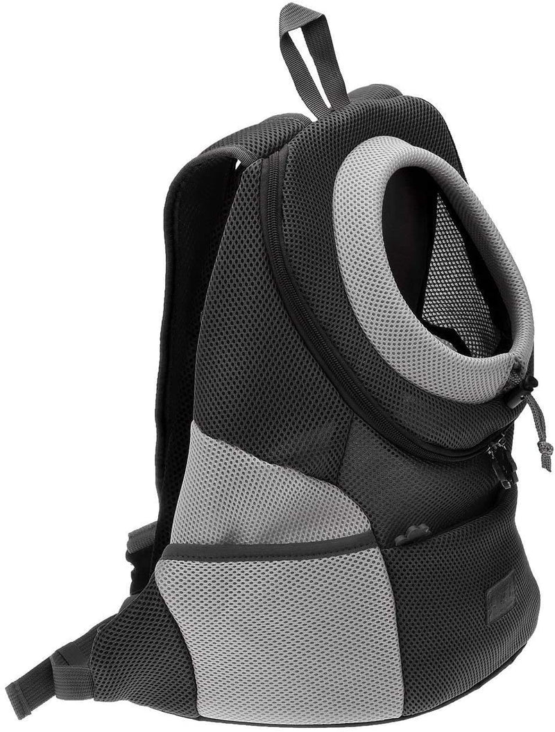 Mogokoyo Airline Approved Cat Dog Backpack, Pet Carrier Front Bag with Breathable Head Out Design and Double Mesh Padded Shoulder for Outdoor Travel Hiking (XL, Black) XL - PawsPlanet Australia