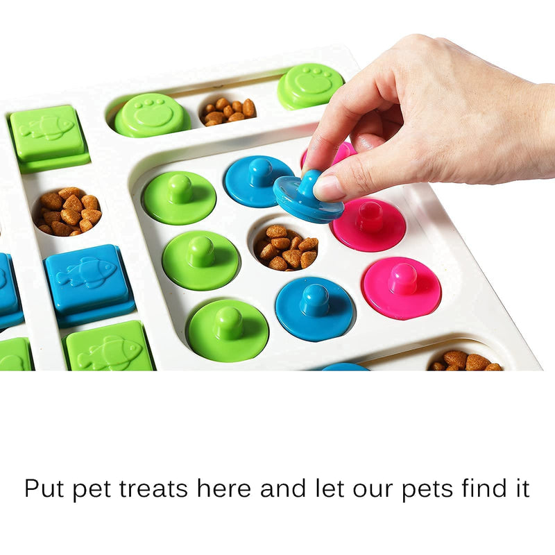 <25 Holes> Smart Paws Pet Puzzle Toys , Level 2 Dog Interactive Treat Puzzle Game Toys,Pet Food Slow, Cat Toys,Rabbit Interactive Toys - PawsPlanet Australia
