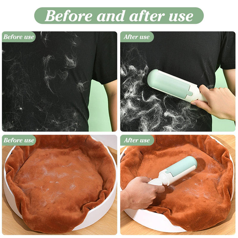 Pack of 2 lint rollers for animal hair: animal hair remover lint roller for cat hair and dog hair, reusable lint rollers for animal hair, lint roller suitable for lint brush animal hair on sofa - PawsPlanet Australia