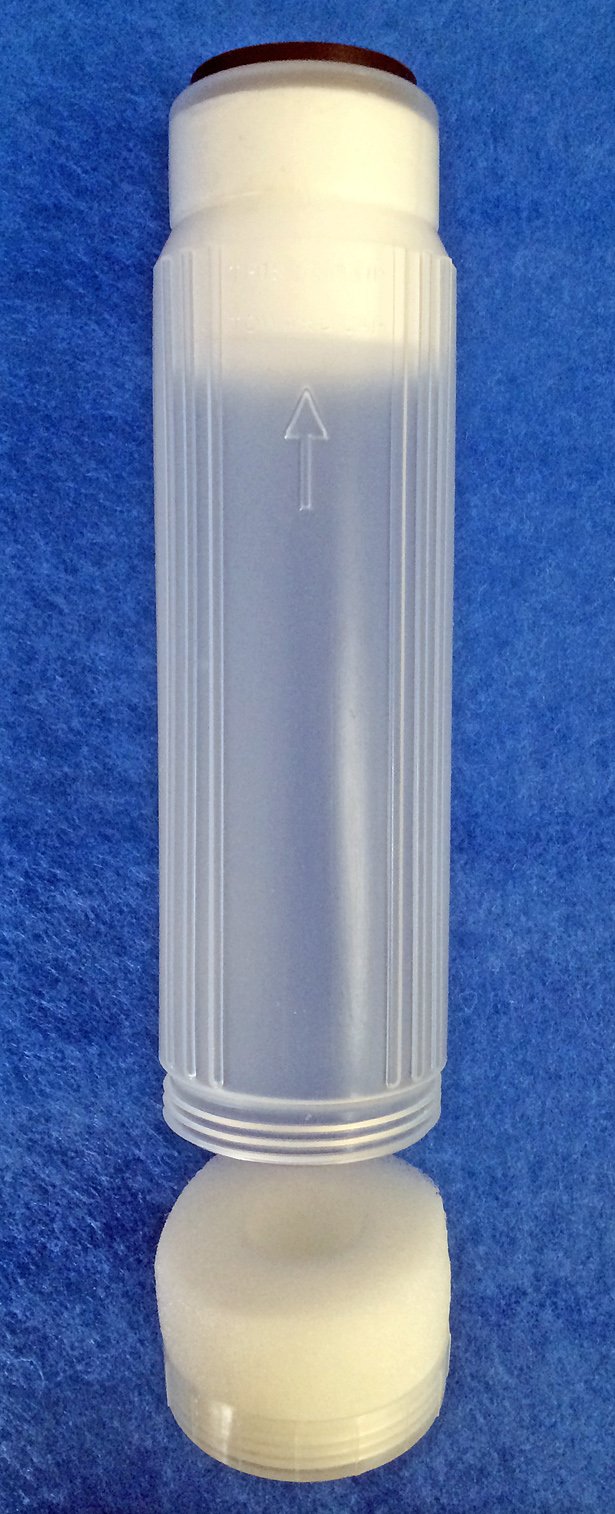 [Australia] - Aquatic Life 10" x 2.5" Clear Refillable Cartridge for DI Resin and Other Media 