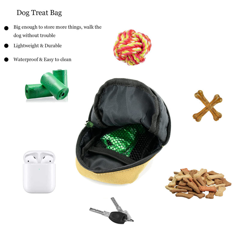 Small Treat Pouch Dog Treat Bag Dog Bags Dispenser Dog Waste Bag Dispenser for Leash Portable Walking Bags Poop Bag Holder Army Green - PawsPlanet Australia