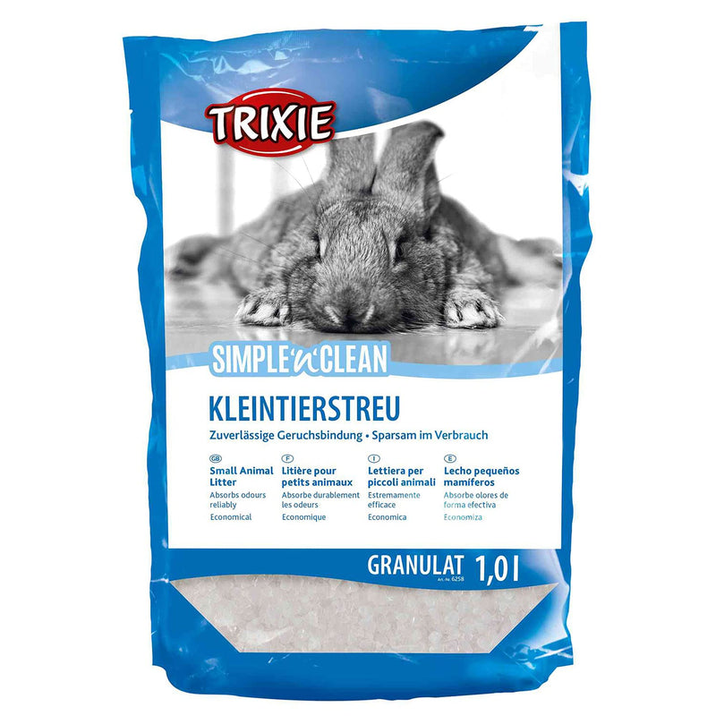 Trixie Simple-n-Clean silicate small animal litter, 1 liter, 400 g (pack of 1) 400 g (pack of 1) - PawsPlanet Australia