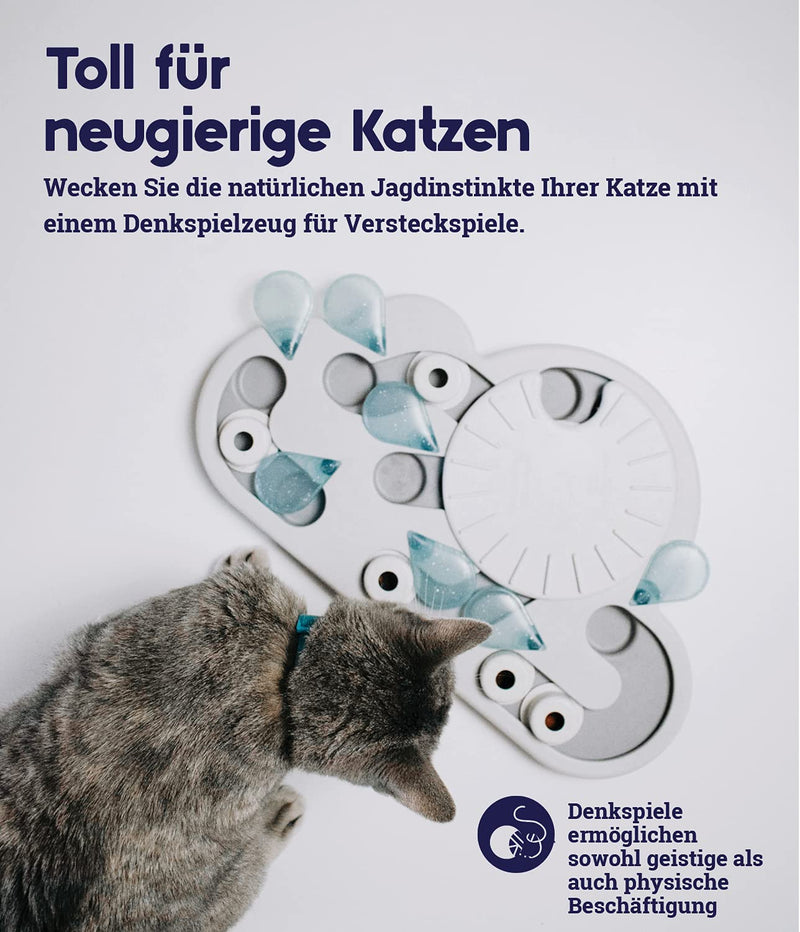 Nina Ottosson from Petstages Rainy Day Puzzle & Play - Interactive Intelligence/Snack Toy for Cats Treat Puzzle - PawsPlanet Australia