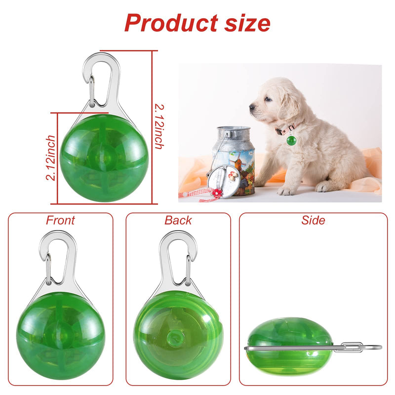 Yizhet Pack of 6 light pendants dog safety LED flashing light for dogs, 3 flashing modes, waterproof LED light pendant key chain, pet LED pendant for dogs, cats - PawsPlanet Australia