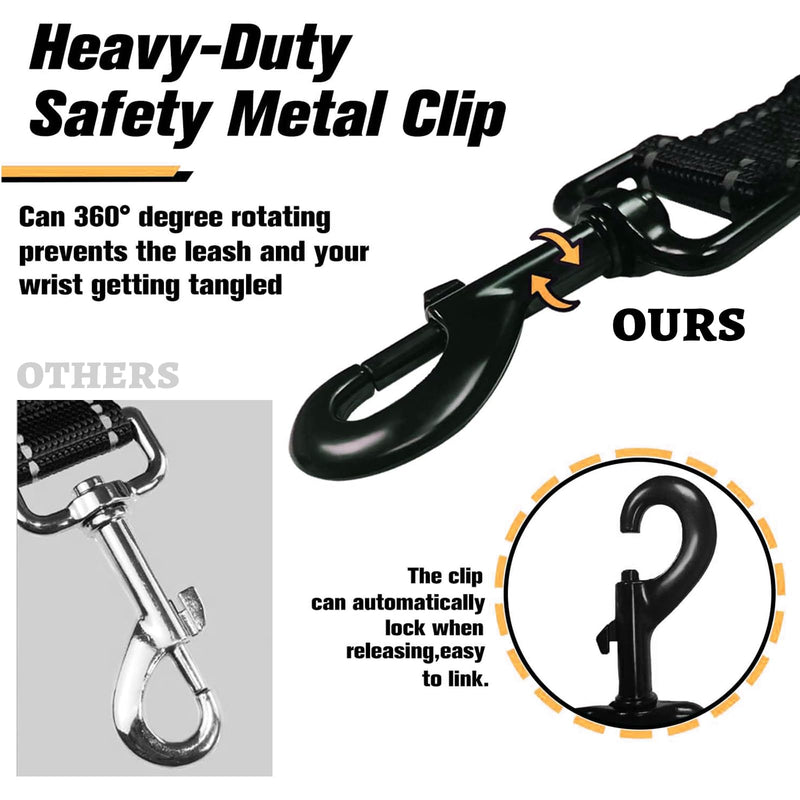 Mezrkuwr® Strong Short Dog Leash, Heavy Duty Dog Traffic Leash, Dog Training Control Leash, Reflective Leashes for Medium and Large Dogs - PawsPlanet Australia