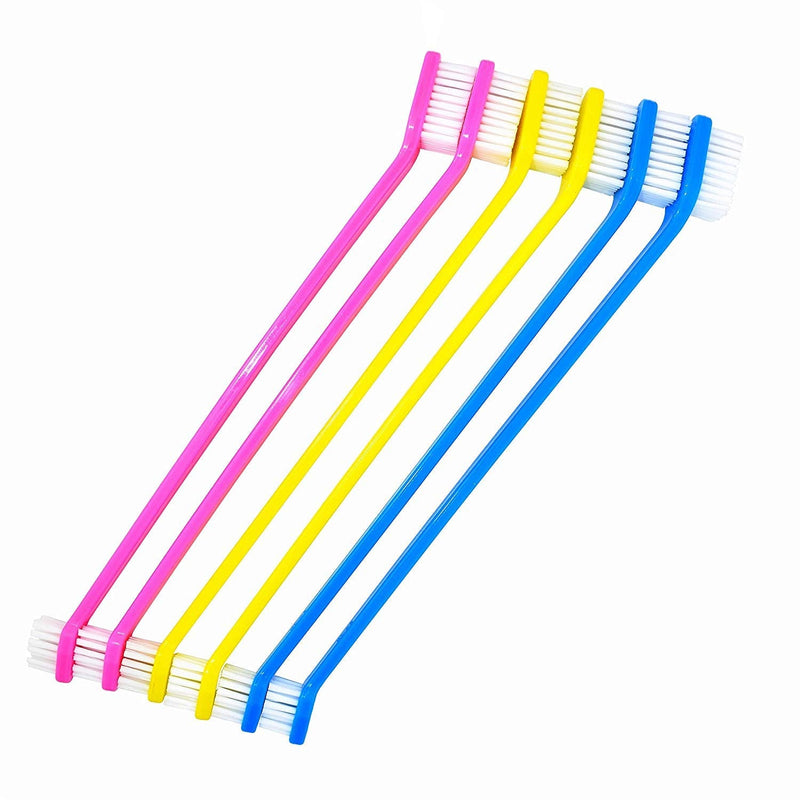 Pet Dog Soft Toothbrush Dog Toothbrush Finger Toothbrush pet Toothbrush Small to Large Dogs (12 Head Toothbrush) 12 Pcs-dual End Toothbrushes - PawsPlanet Australia