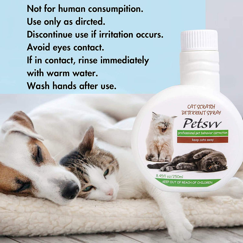 Cat Scratch Deterrent Spray, Anti Scratch Cat Spray Safe for Plants, Furniture, Floors, Non-Toxic, No Alcohol - PawsPlanet Australia