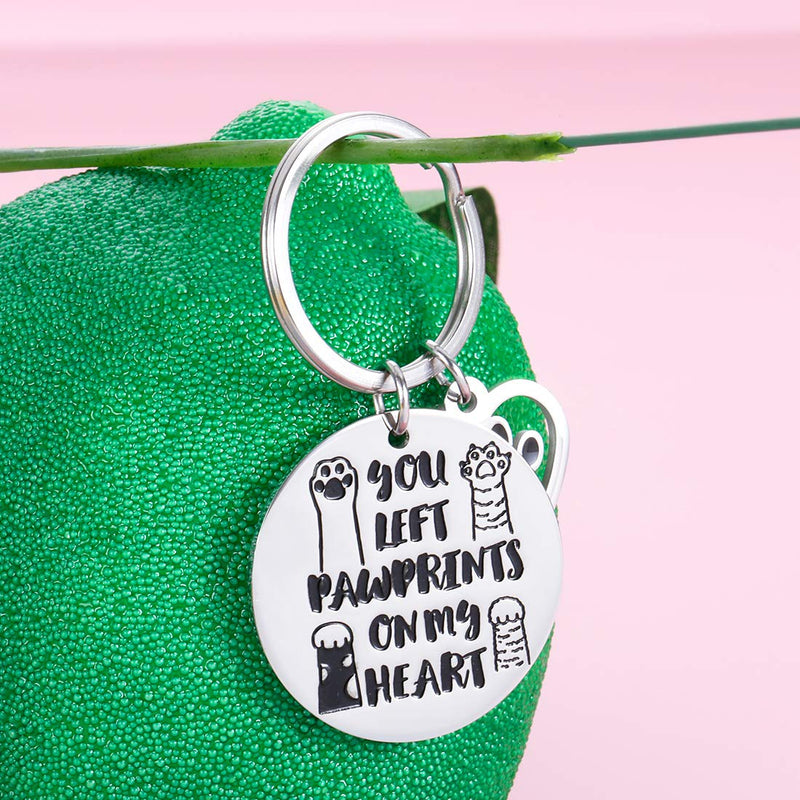 [Australia] - Pet Memorial Keychain for Loss of Dog Cat Sympathy Gifts for Dog Mom Men Remembrance Key Chain Jewelry for Women Men Friends Kids Coworker Family Dog Cat Passed Away Gifts 