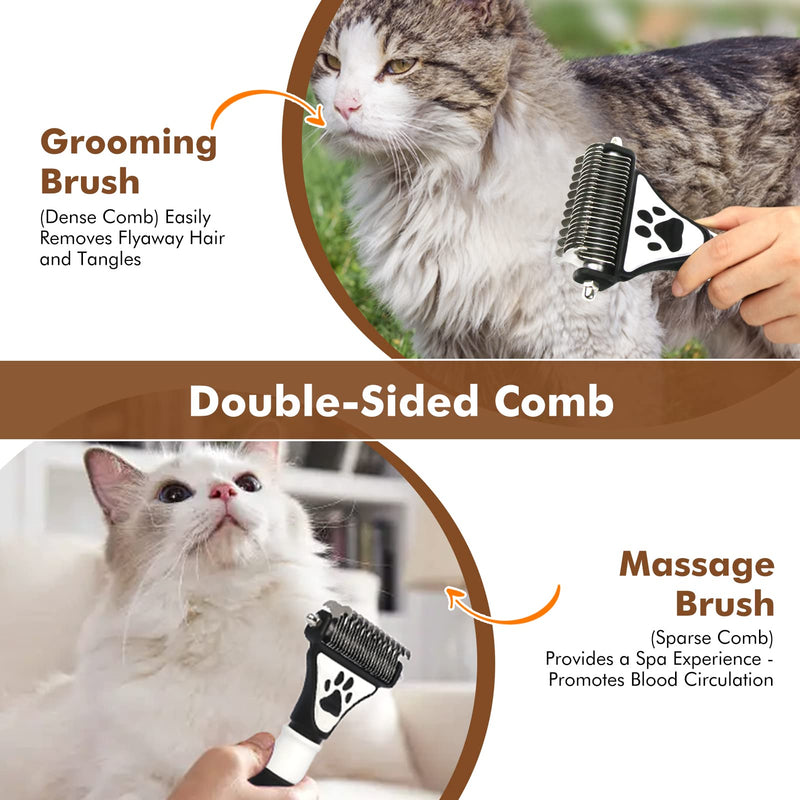 Cat brush, dog brush, pet brushes, cat brush, short hair, cat brush, long hair, gentle and precise hair removal, cat brush, cat hair brush against matting, massaging undercoat brush. - PawsPlanet Australia
