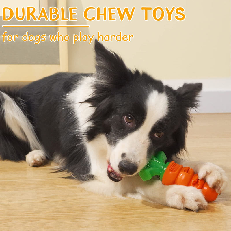 Sugelary Dog Toys, Indestructible Tough Dog Chew Toys, Durable Rubber Nylon Puppy Teething Toys for Large Medium Small Dogs - PawsPlanet Australia