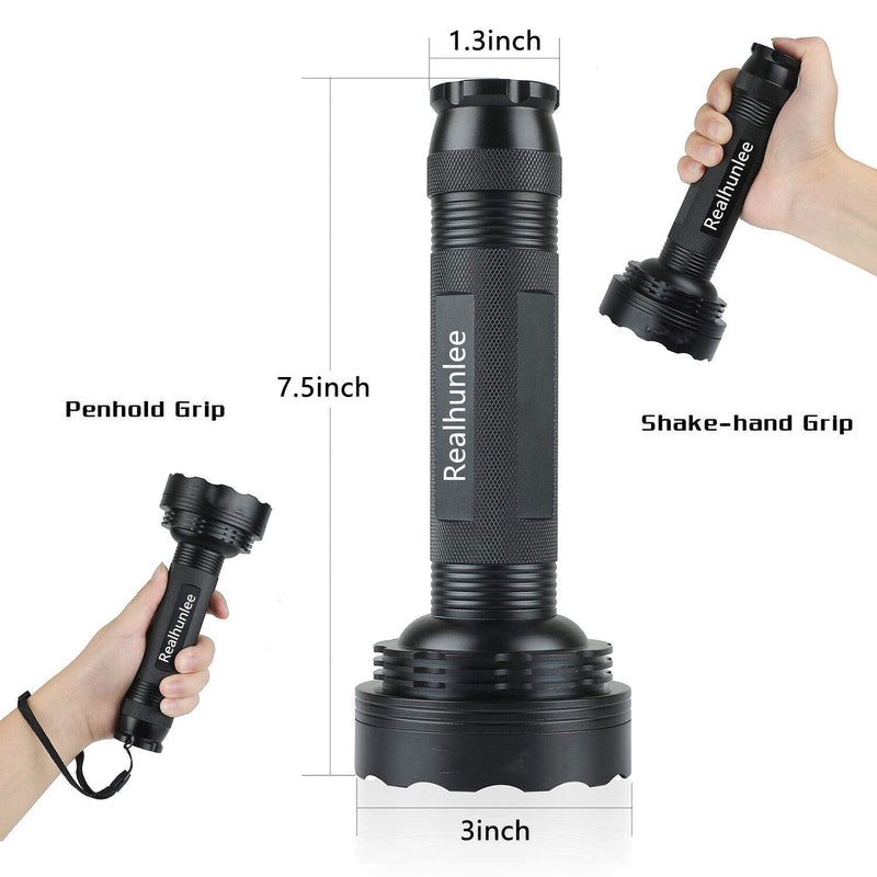 UV Black Light Flashlight, Super Bright 100 LED Pet Dog Cat Urine Detector light Flashlight for Pet Urine Stains, Professional Blacklight Flashlight with UV Sunglasses for Scorpions Hunting - PawsPlanet Australia