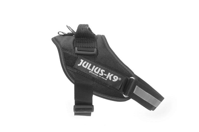 Julius-K9, 16IDC-P-0, IDC Powerharness, dog harness, Size: 0, Black - PawsPlanet Australia