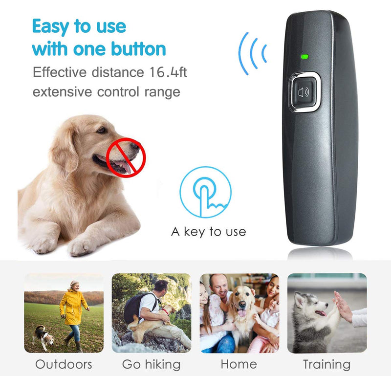 Upgraded Anti Dog Barking Device, Stop Dog Bark Ultrasonic Handheld Anti-Bark Device Dogs Bark Stopper, Safe & Human for Indoor Outdoor Training Use - PawsPlanet Australia