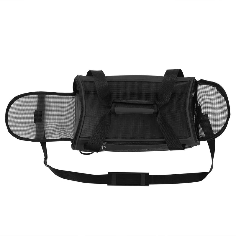YLONG Cat Carrier Airline Approved Pet Carrier,Soft-Sided Pet Travel Carrier for Cats Dogs Puppy Comfort Portable Foldable Pet Bag,Airline Approved (S, BLACK) S - PawsPlanet Australia
