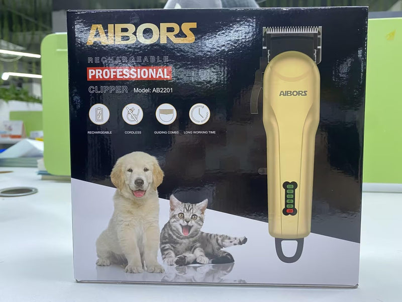 Clipper Dog Quiet Dog Clipper Hair Clipper: Pet Hair Clipper Clipper Dog Cat Electric Dog Trimmer Paw Trimmer for Dogs Dog Grooming Gold-1 - PawsPlanet Australia