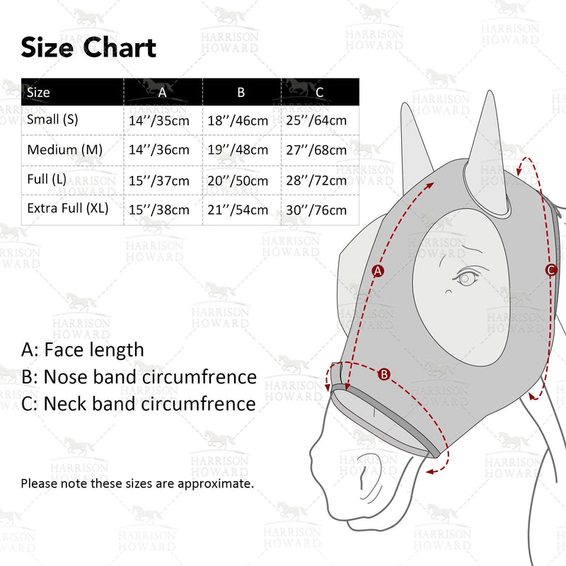 Harrison Howard Elasticity Horse Fly Mask Superb Comfort with UV Protection Standard Horse Fly Mask for Horse-Tribal Abstract - PawsPlanet Australia