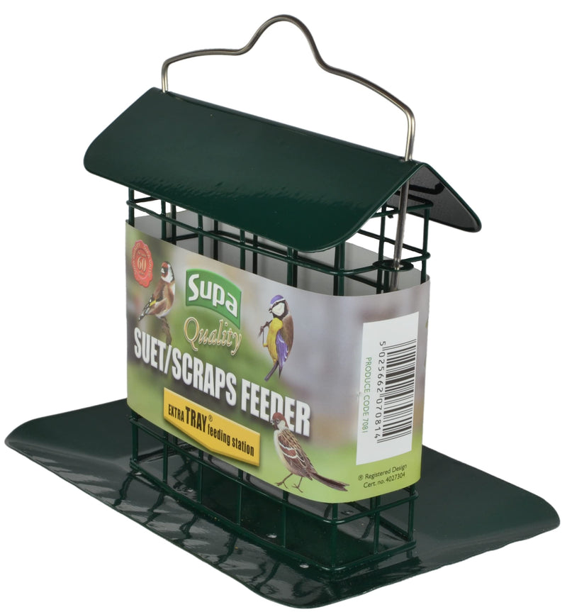 Supa Premium Suet Block / Scrap Feeder with Tray has been specifically designed for the feeding of Suet Blocks & Scraps but can also be used for Fruit, Seed Blocks etc. 1 Multi - PawsPlanet Australia