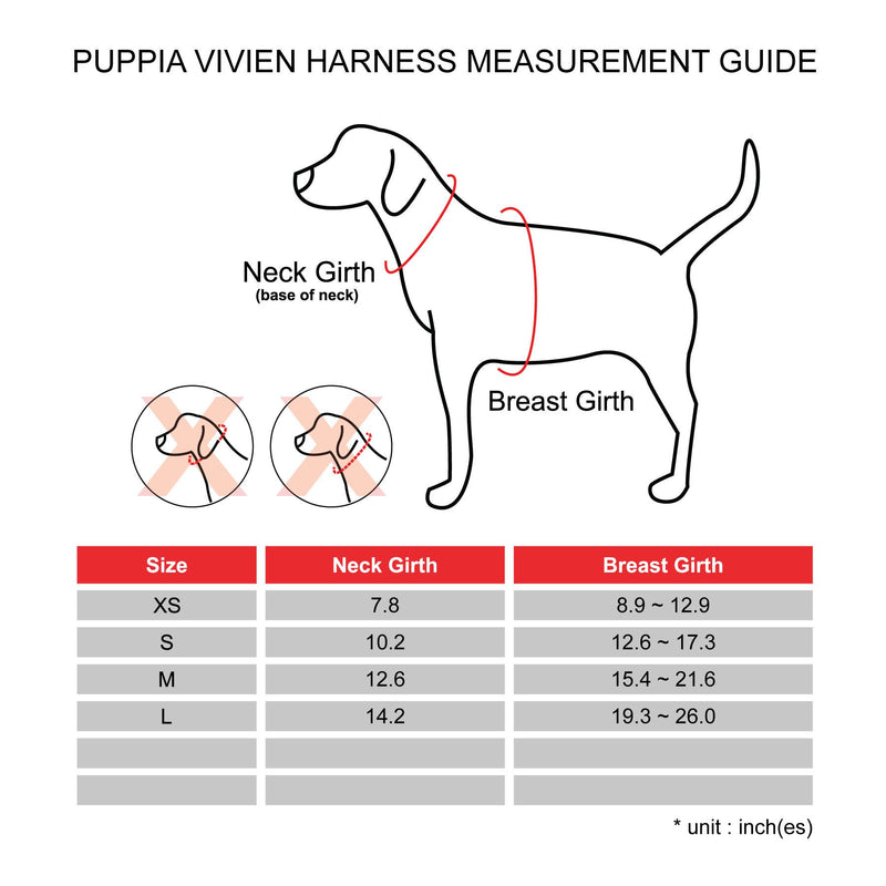 [Australia] - PUPPIA Authentic Vivien Pet Harness Medium Sky Blue 